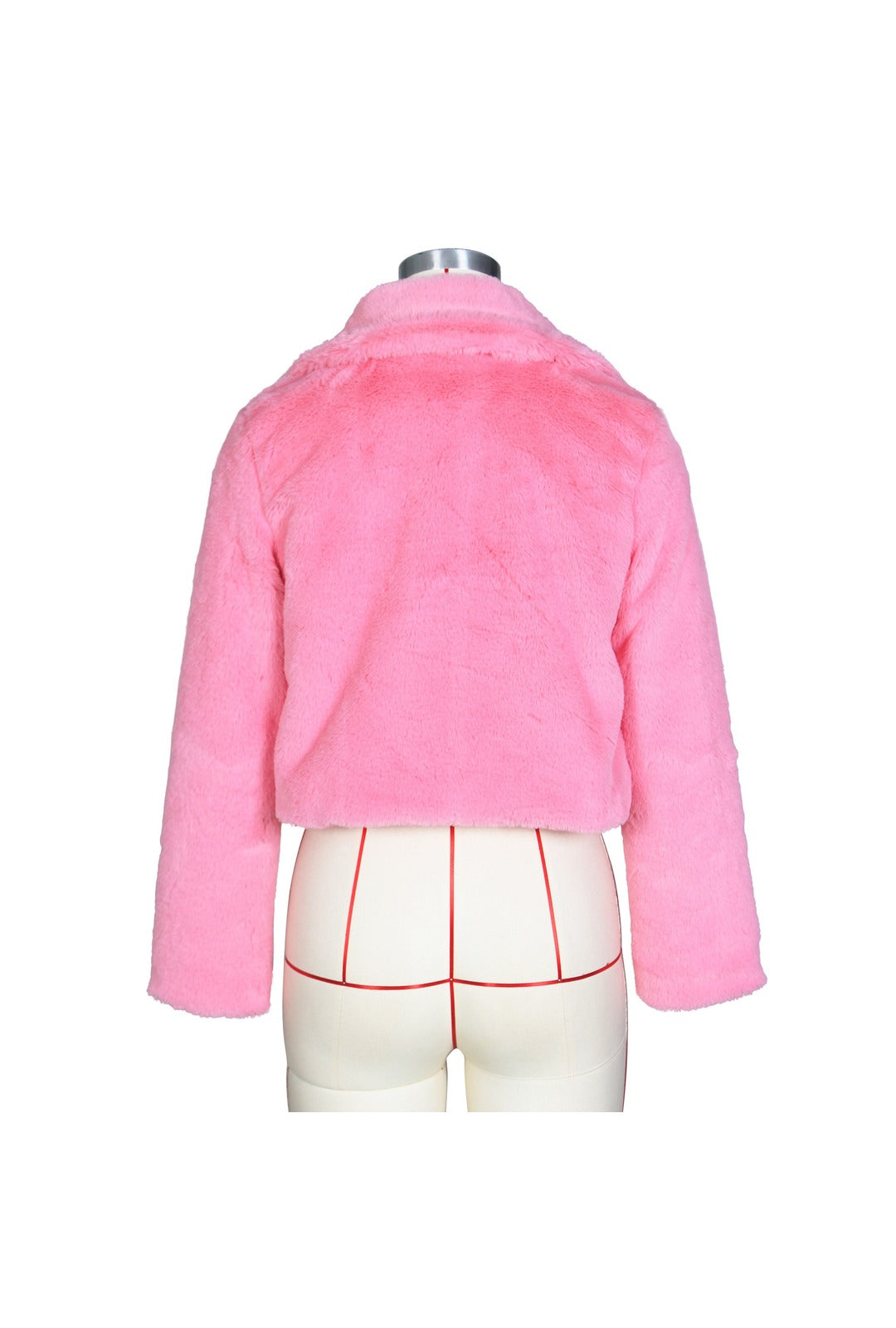 Light Pink Faux Fur Jacket