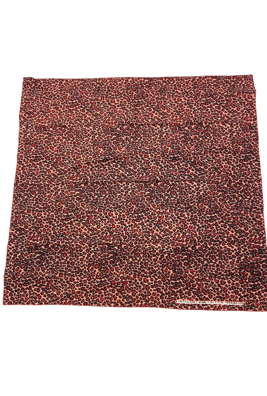 Extra Large Red & Pink Leopard Print Bandana