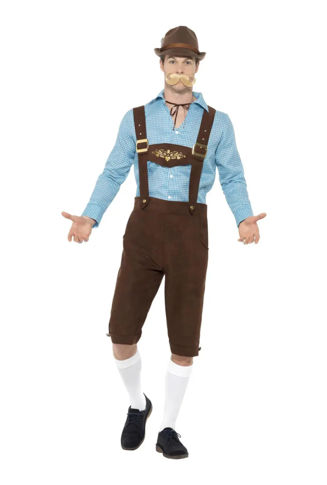 Brown Lederhosen Costume Set Oktoberfest