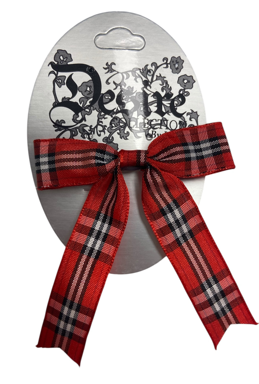 Red Tartan Bow