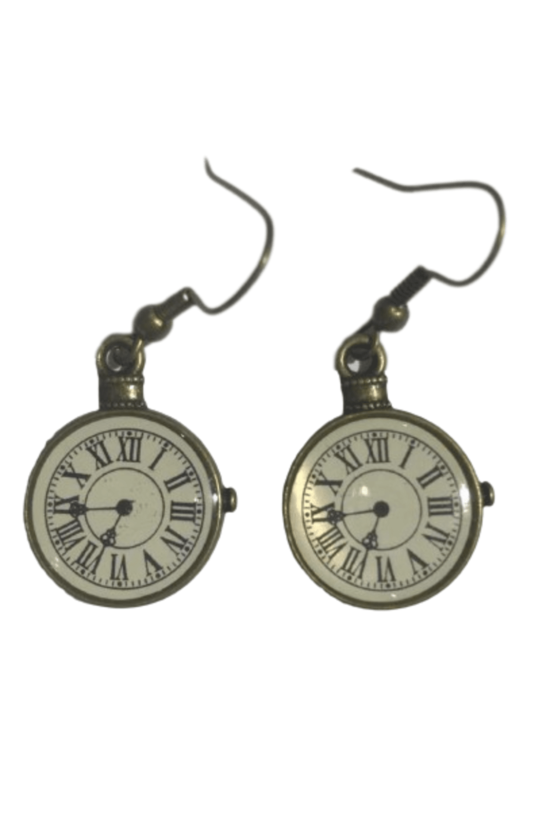 Clock earrings hot sale