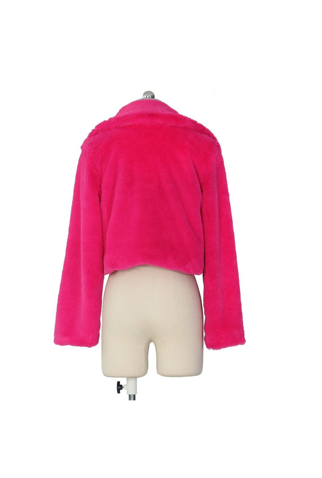 Hot Pink Faux Fur Jacket