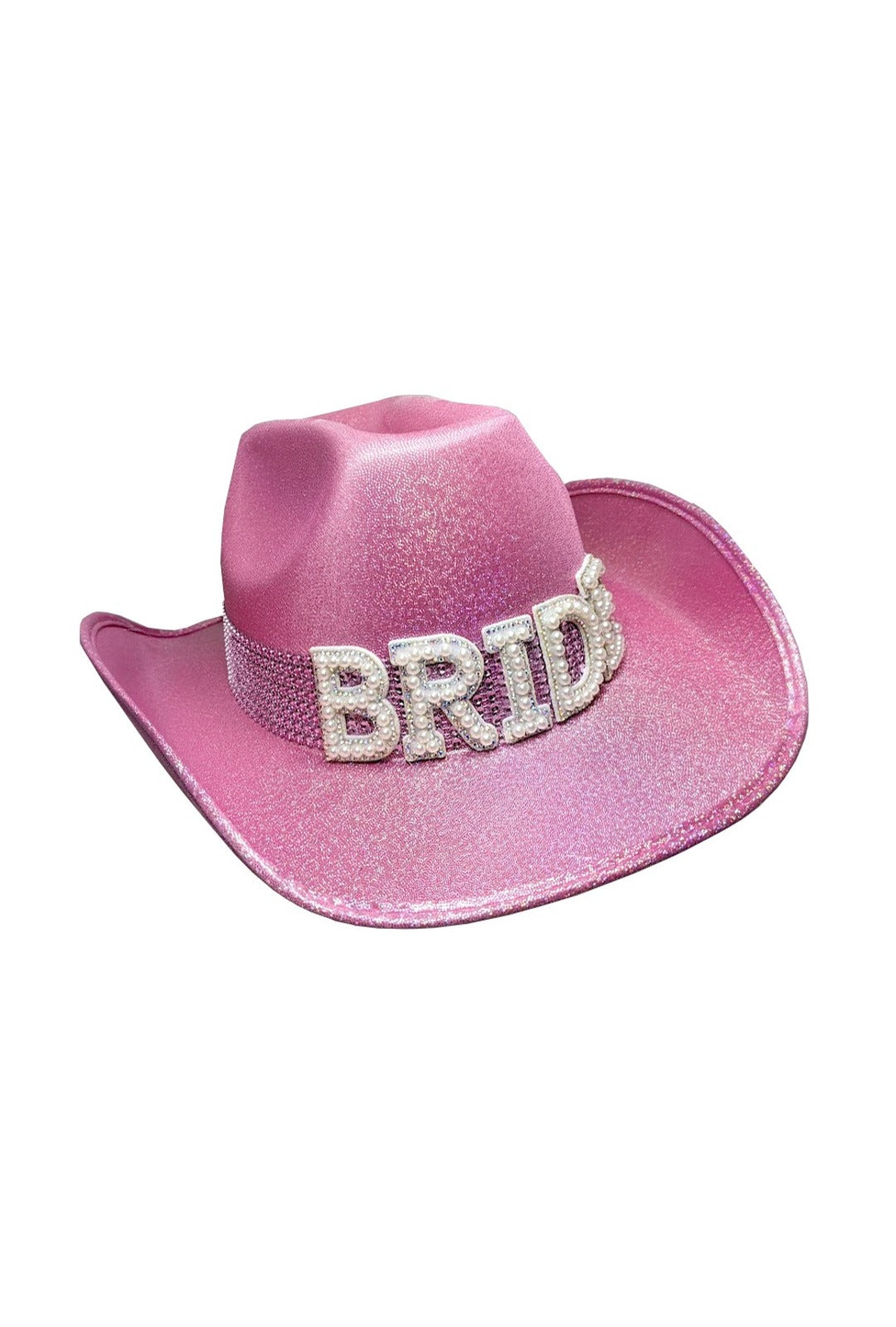 Pink Bride Cowboy Hat