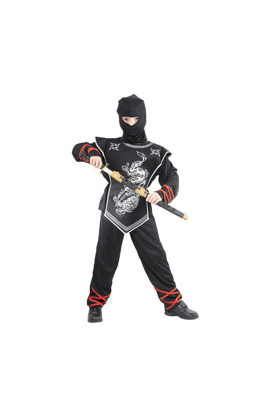 Black and Silver Ninja Costume