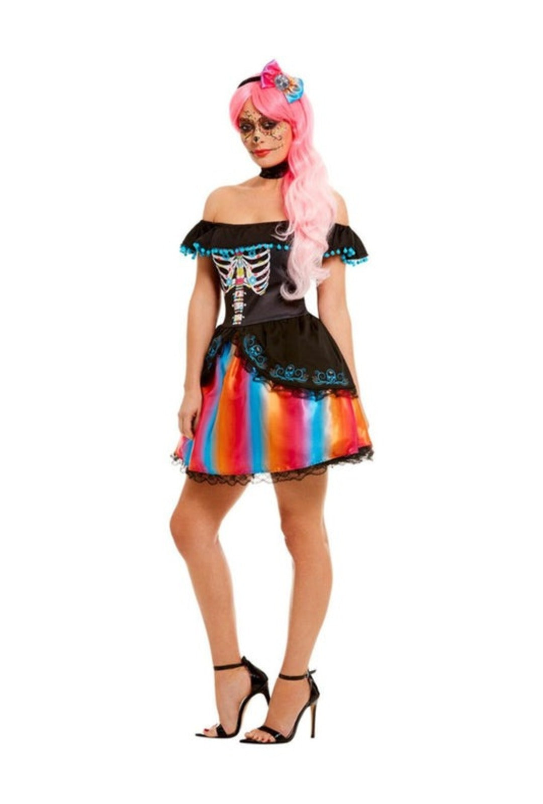 Day of the Dead Rainbow Senorita Costume