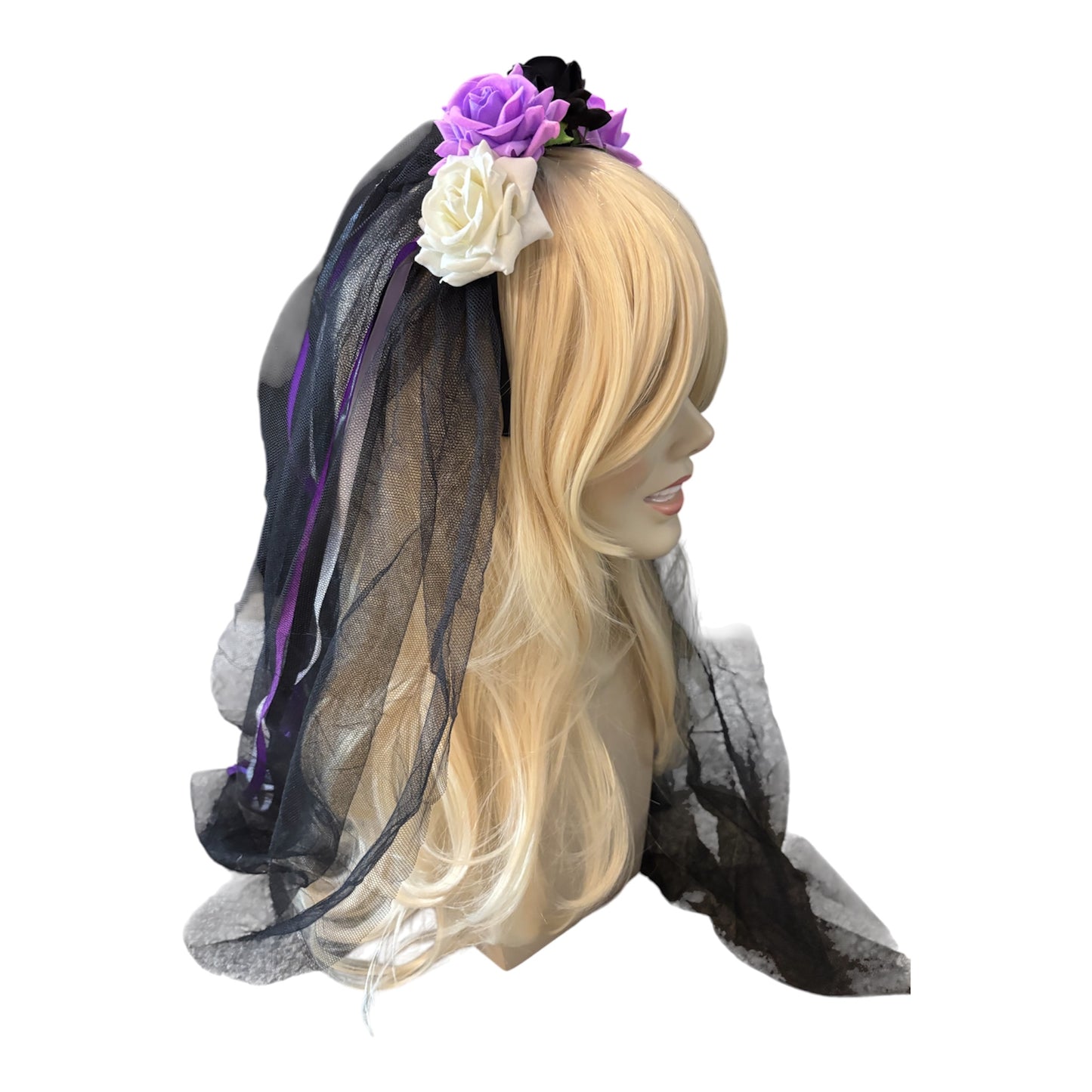 Day Of The Dead Purple Veil