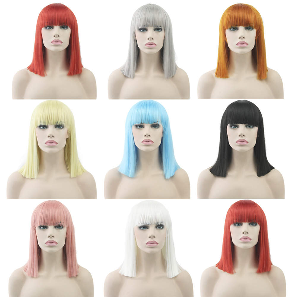 Silver Straight Cut Deluxe Bob Wig