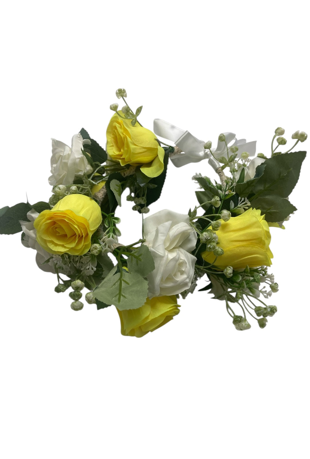 Yellow and White Flower Crown