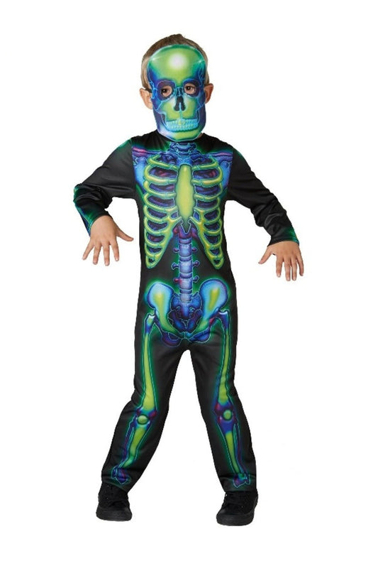 Kids Neon Skeleton Glow in the Dark Costume