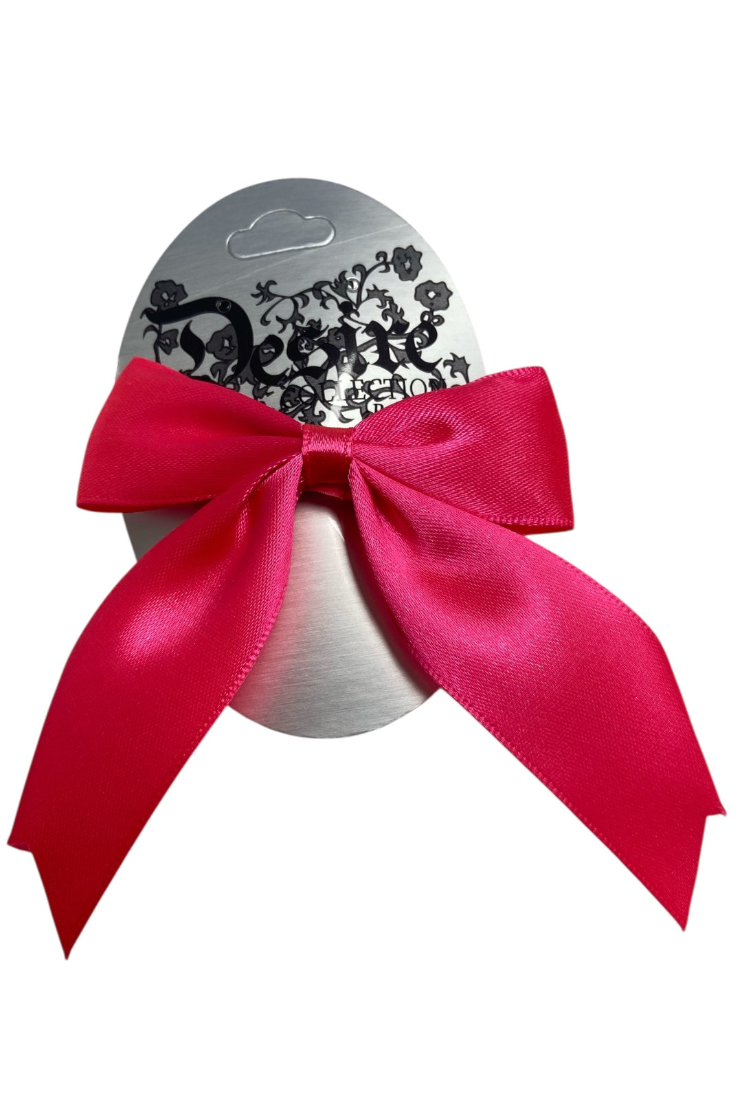 Hot Pink Satin Hair Bow