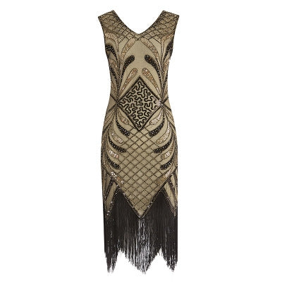 Gold Art Deco Beaded Dress with Fringing Perth | Hurly-Burly Gold Art Deco Beaded Dress with Fringing Perth | Hurly-Burly