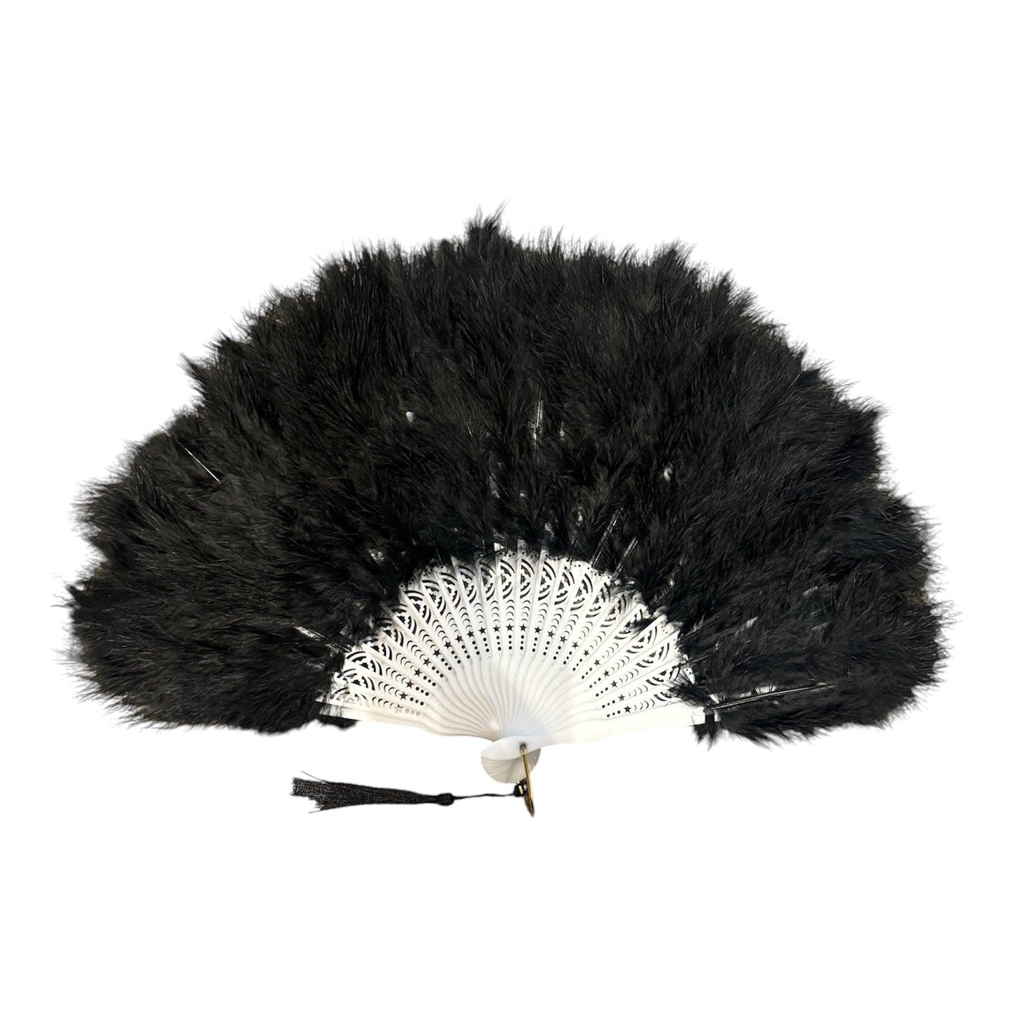 Black Feather Fan