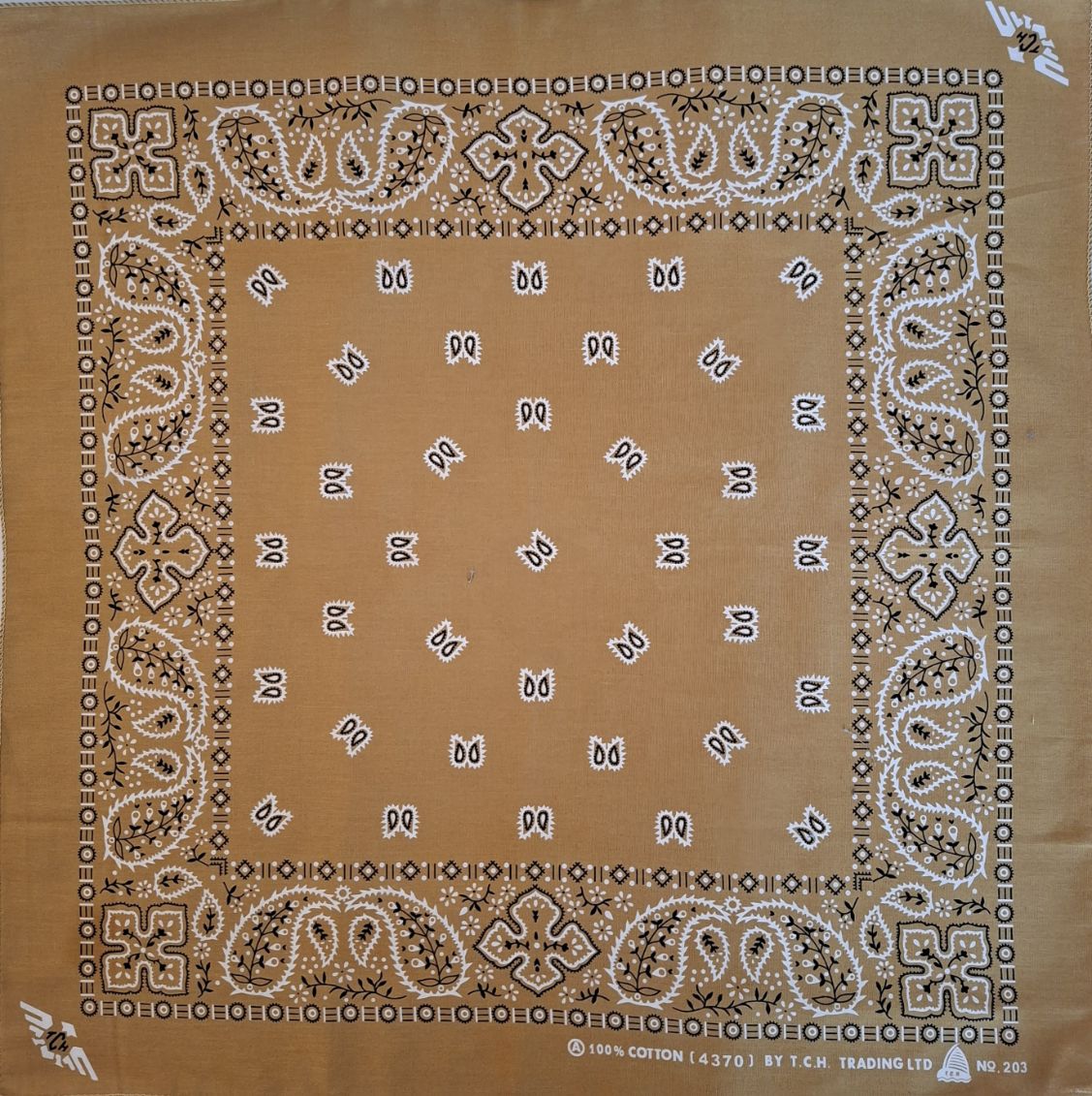 Mustard Paisley Bandana No.203
