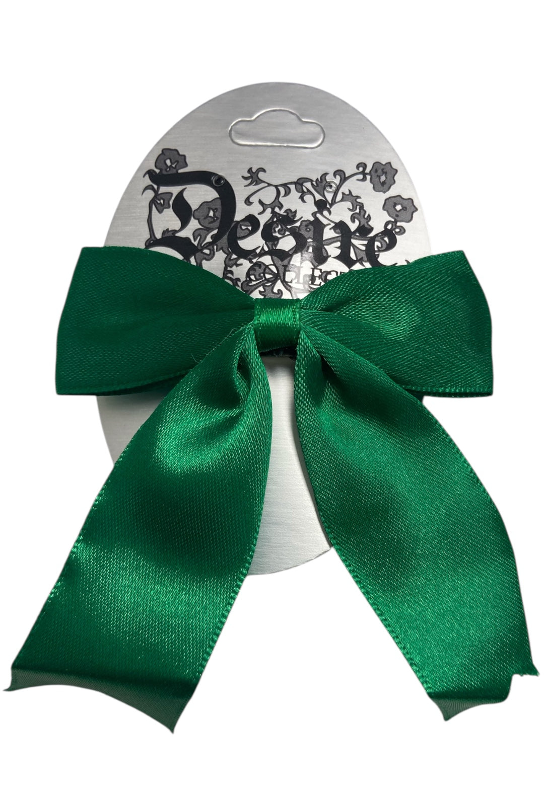 Irish Green Satin Hair Bow