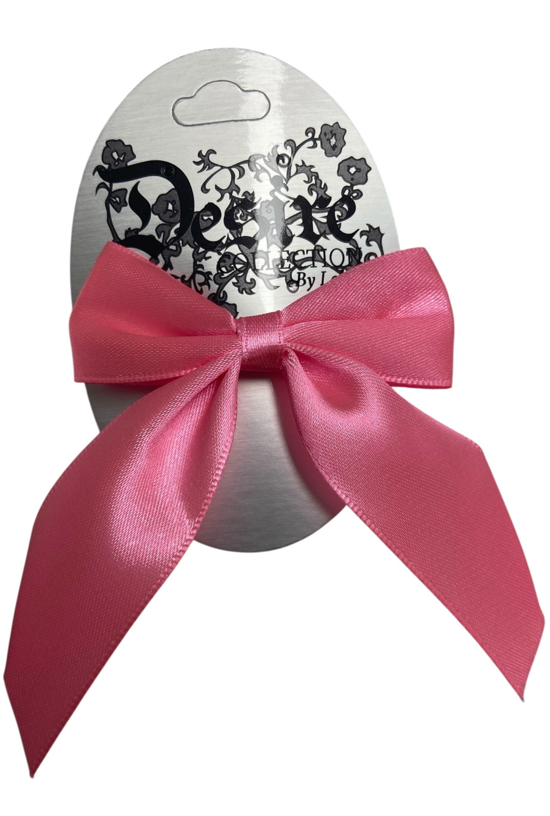 Pink Satin Hair Bow