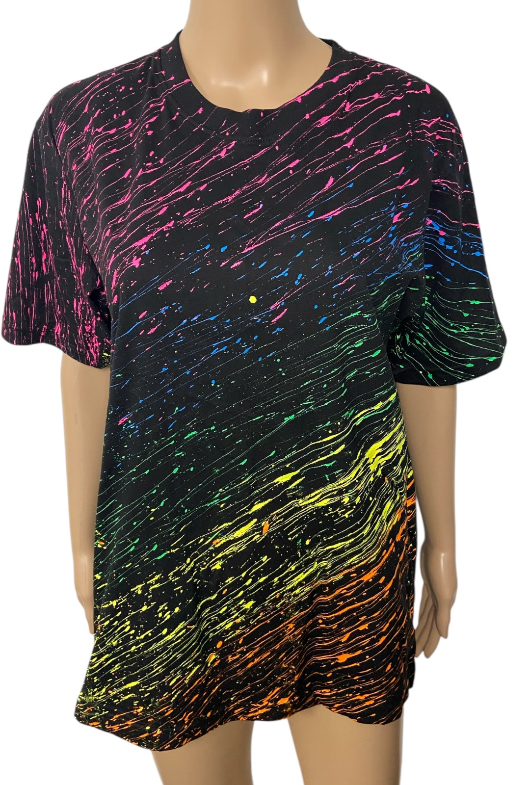 UV Paint Splatter T-Shirt