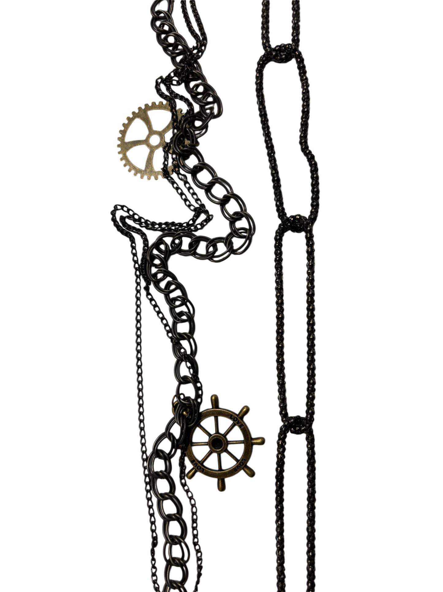 Steampunk Bronze Cog Wallet Chain