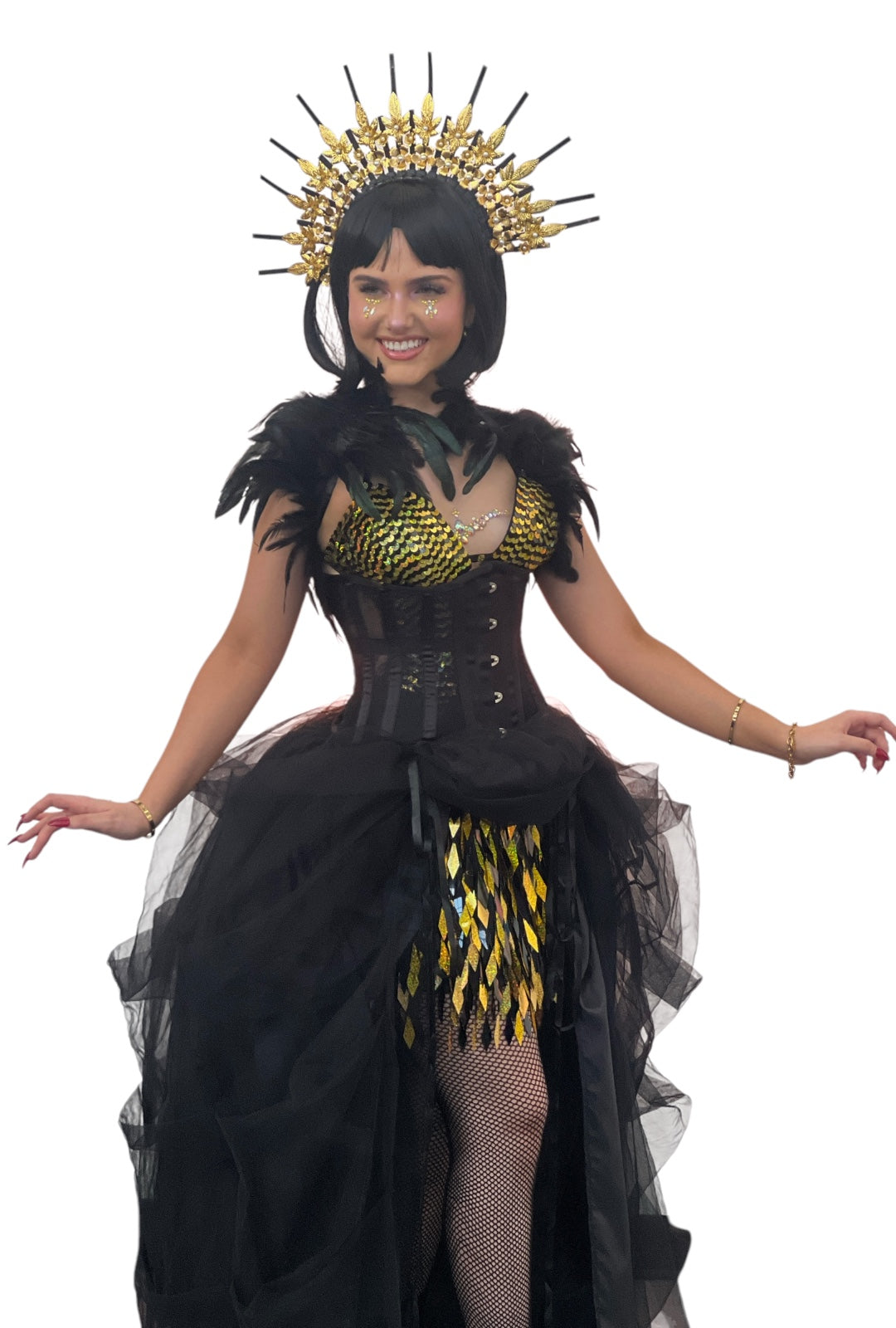 Black & Gold Diamond Sequin Festival Dress Perth | Hurly-Burly Black & Gold Diamond Sequin Festival Dress Perth | Hurly-Burly