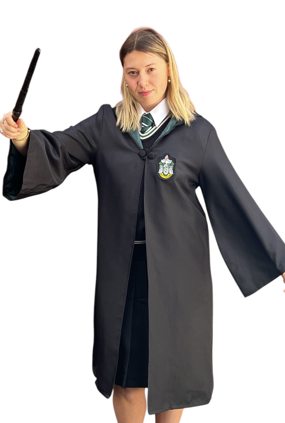 slytherin knitted vest house emblem wizard harry potter hogwarts draco malfoy