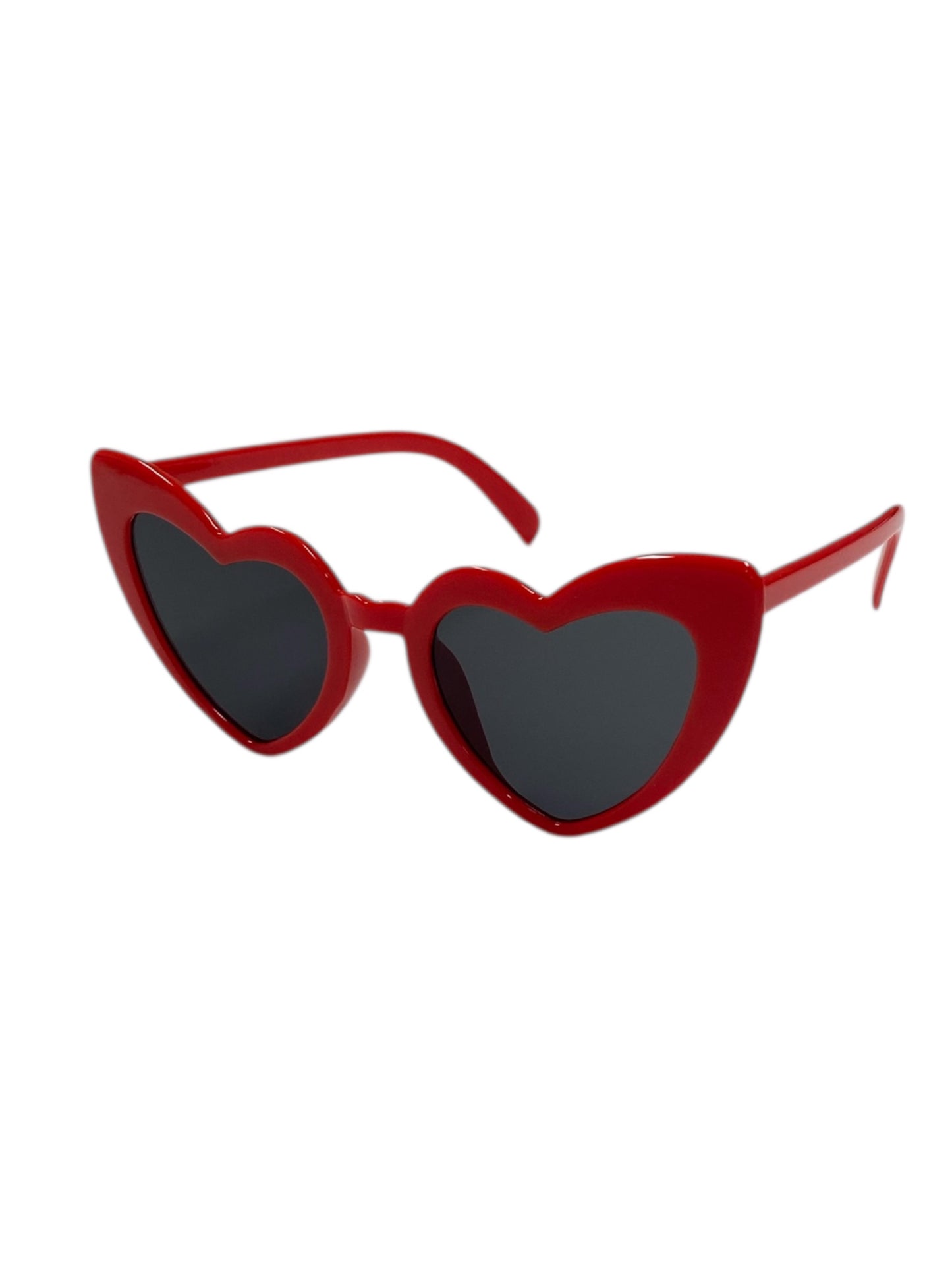 Red Retro Heart Fashion Glasses