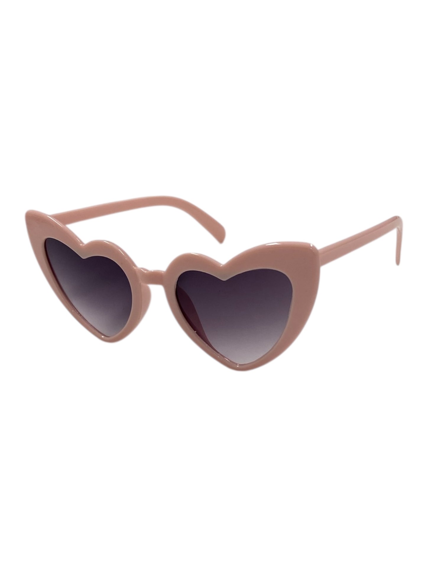 Pink & Black Retro Heart Fashion Glasses