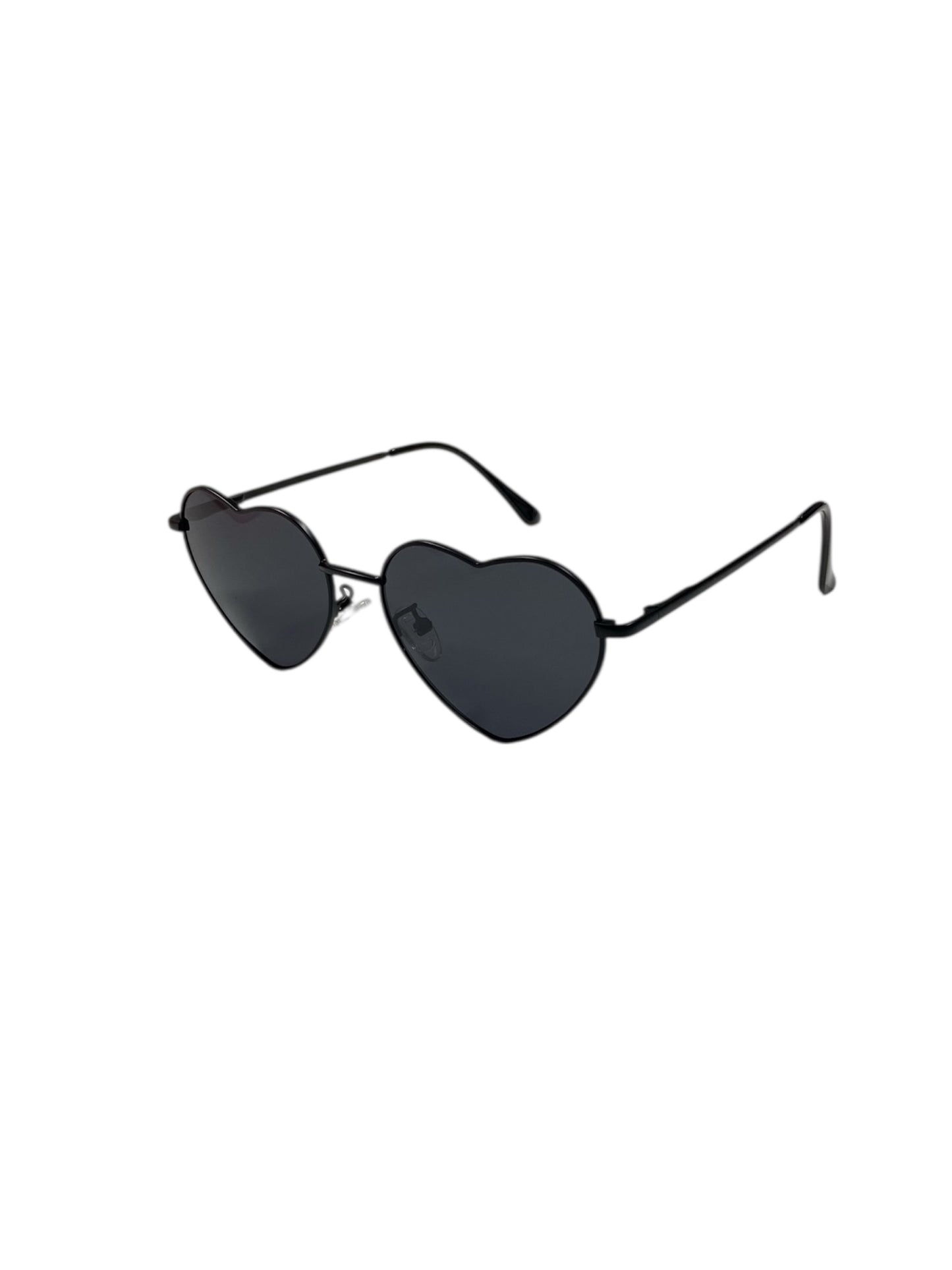 Black Fashion Heart Glasses