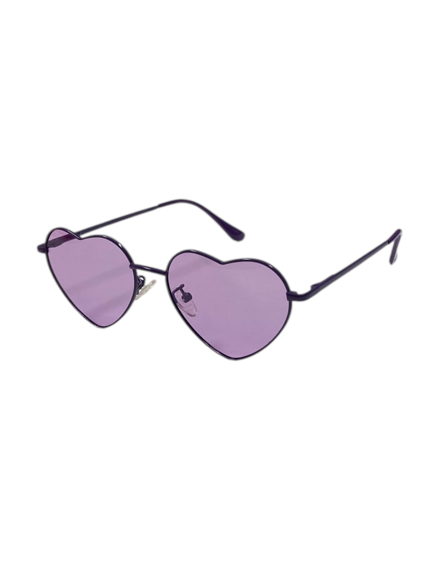 Violet Fashion Heart Glasses