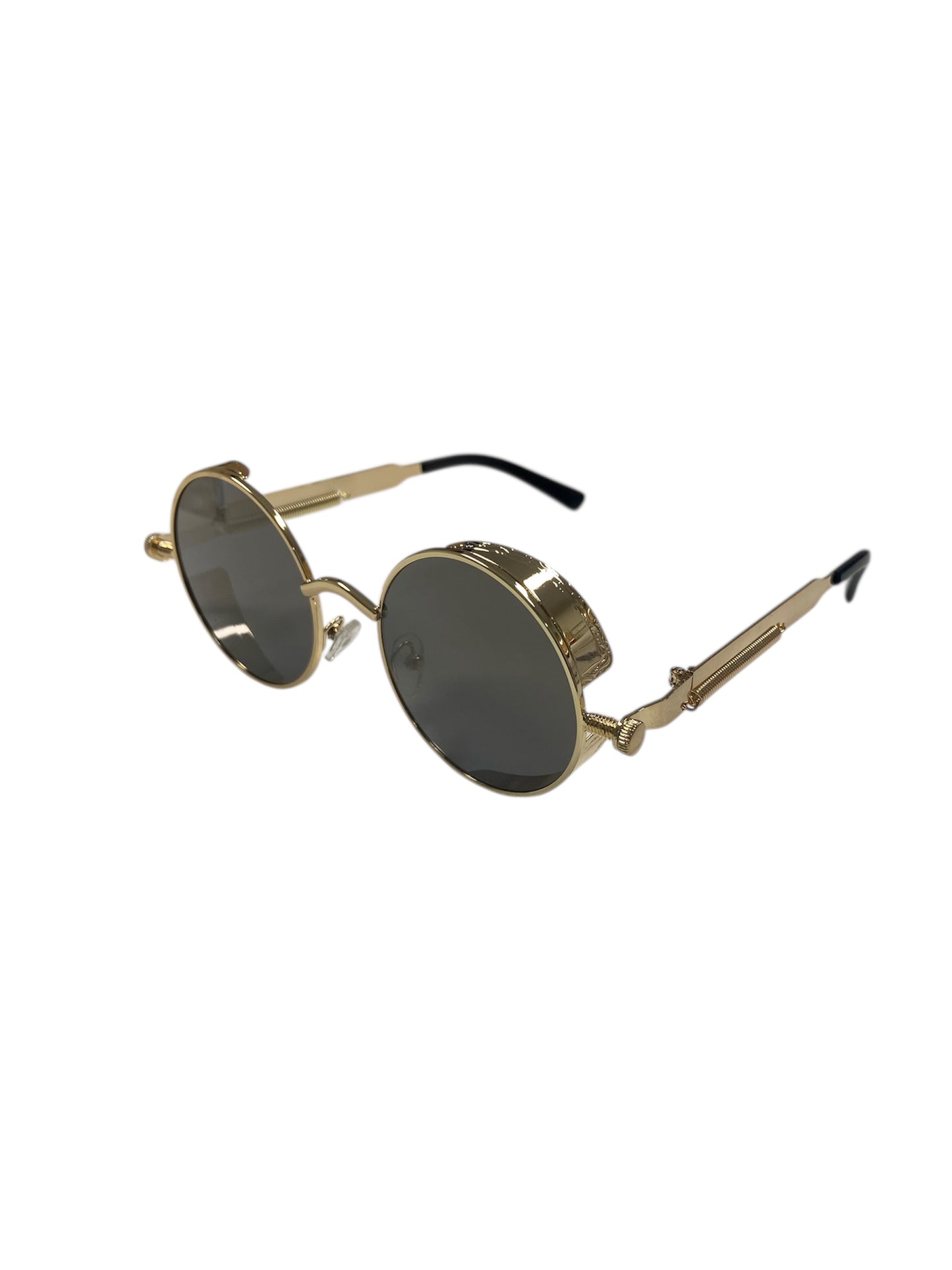 Sepia Mirrored Steampunk Glasses