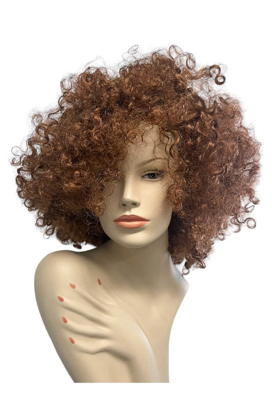 Jumbo Brown Curly Afro Wig