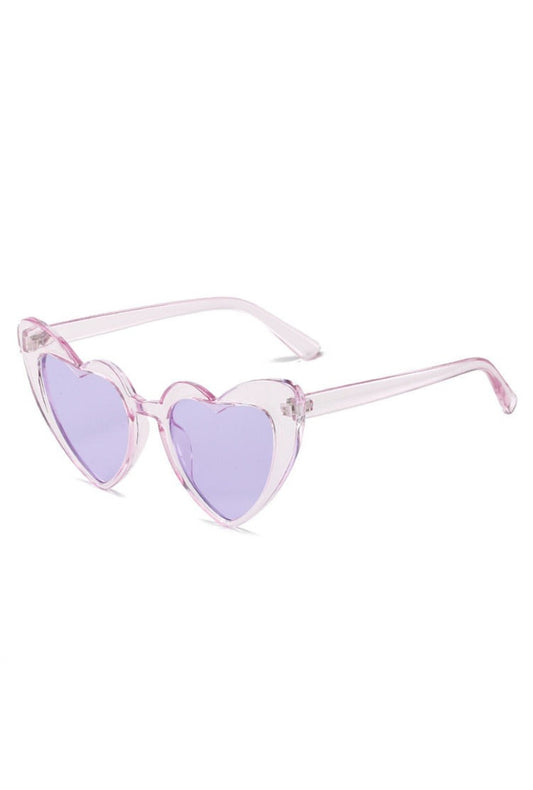 Lilac Purple Heart Glasses