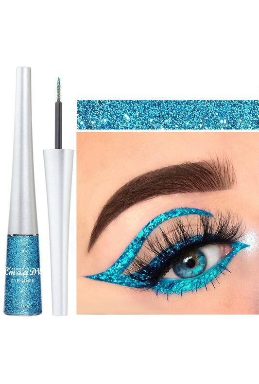 Aqua Blue Glitter Eyeliner
