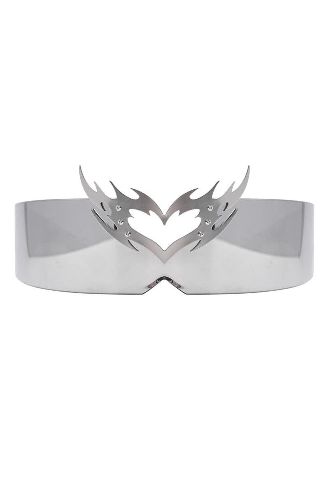 Silver Futuristic Cyclops Glasses