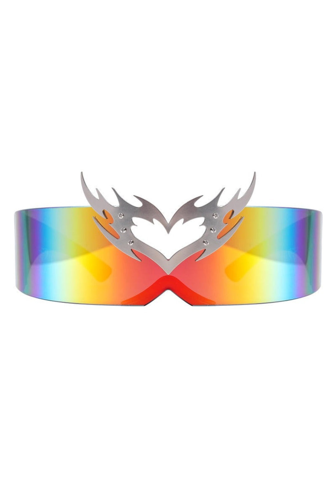 Rainbow Futuristic Cyclops Glasses