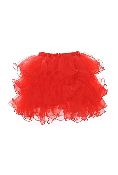 Scalloped Red Tutu