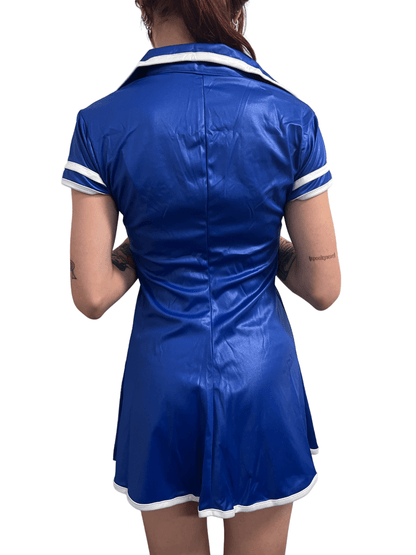 Sexy Blue Air Hostess Dress Set