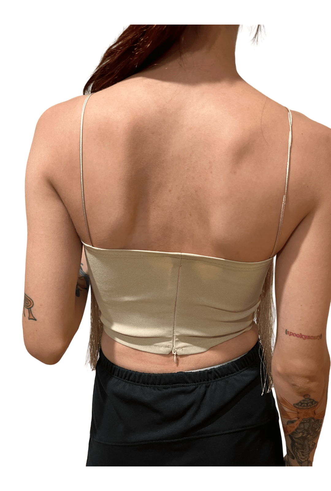 Nude Fringe Bralette