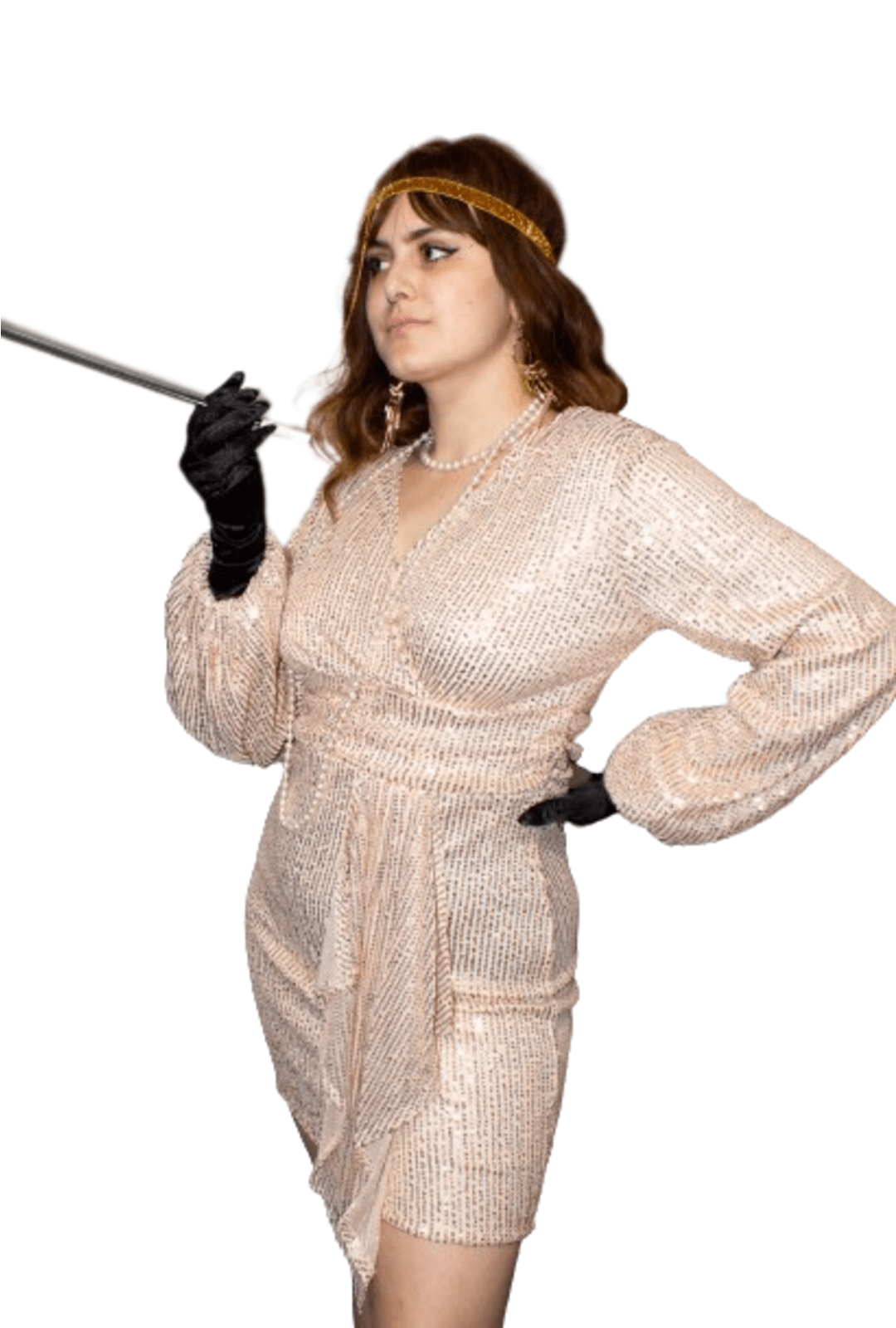 Gold Sequin Long Sleeve Wrap Dress Perth | Hurly-Burly Gold Sequin Long Sleeve Wrap Dress Perth | Hurly-Burly