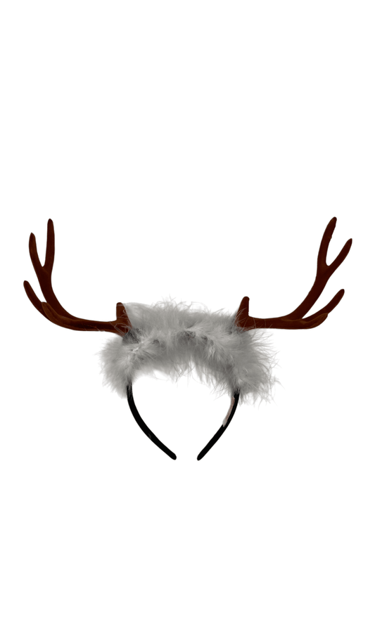 Deer Antler with White Fur