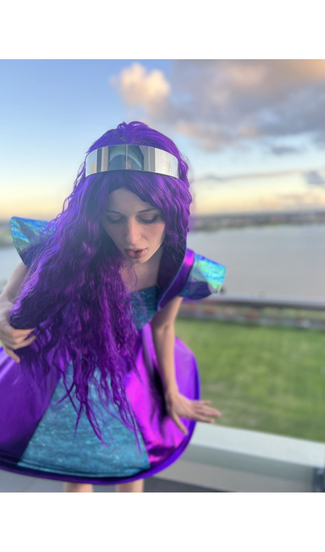 Space Silver Cyclops Glasses