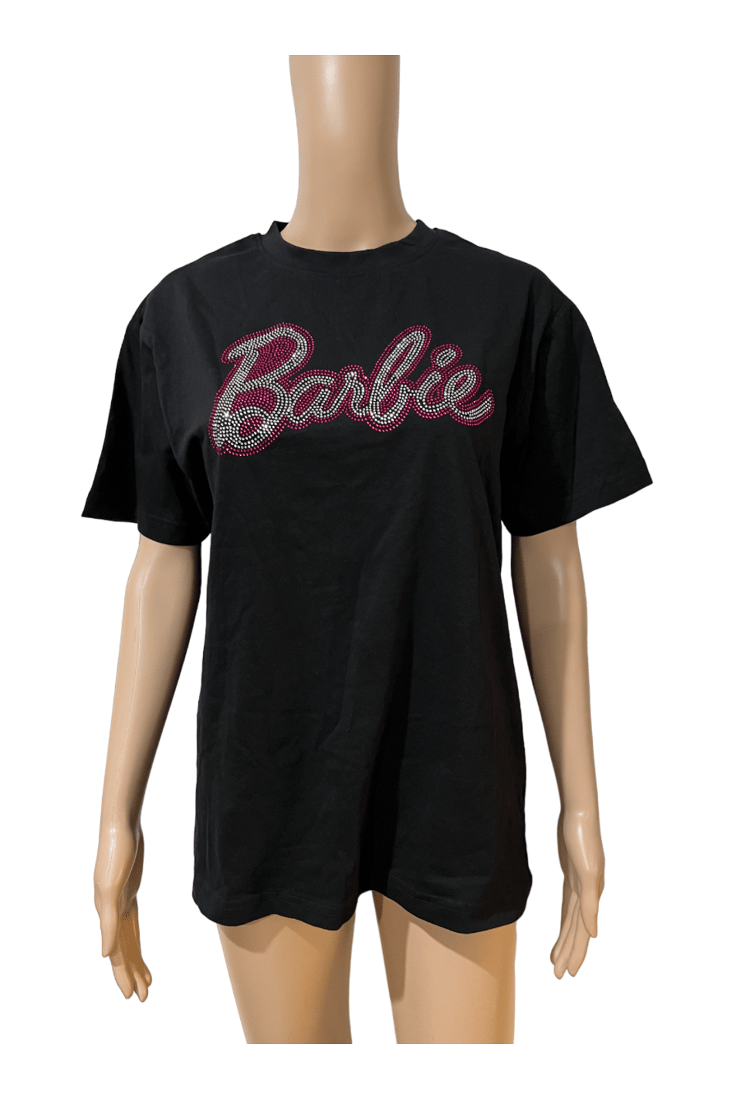 Loose Fit Rhinestone Barbie Black T Shirt Perth Hurly Burly Hurly Burly