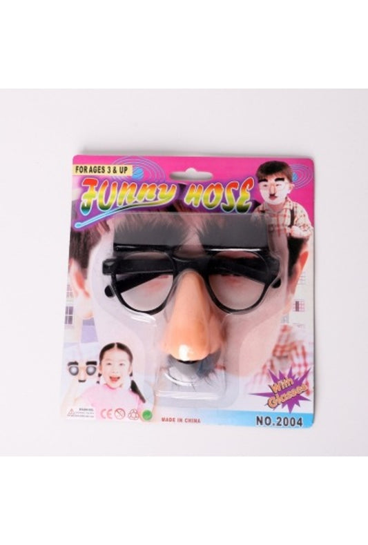 Funny Nose Glasses with Hair