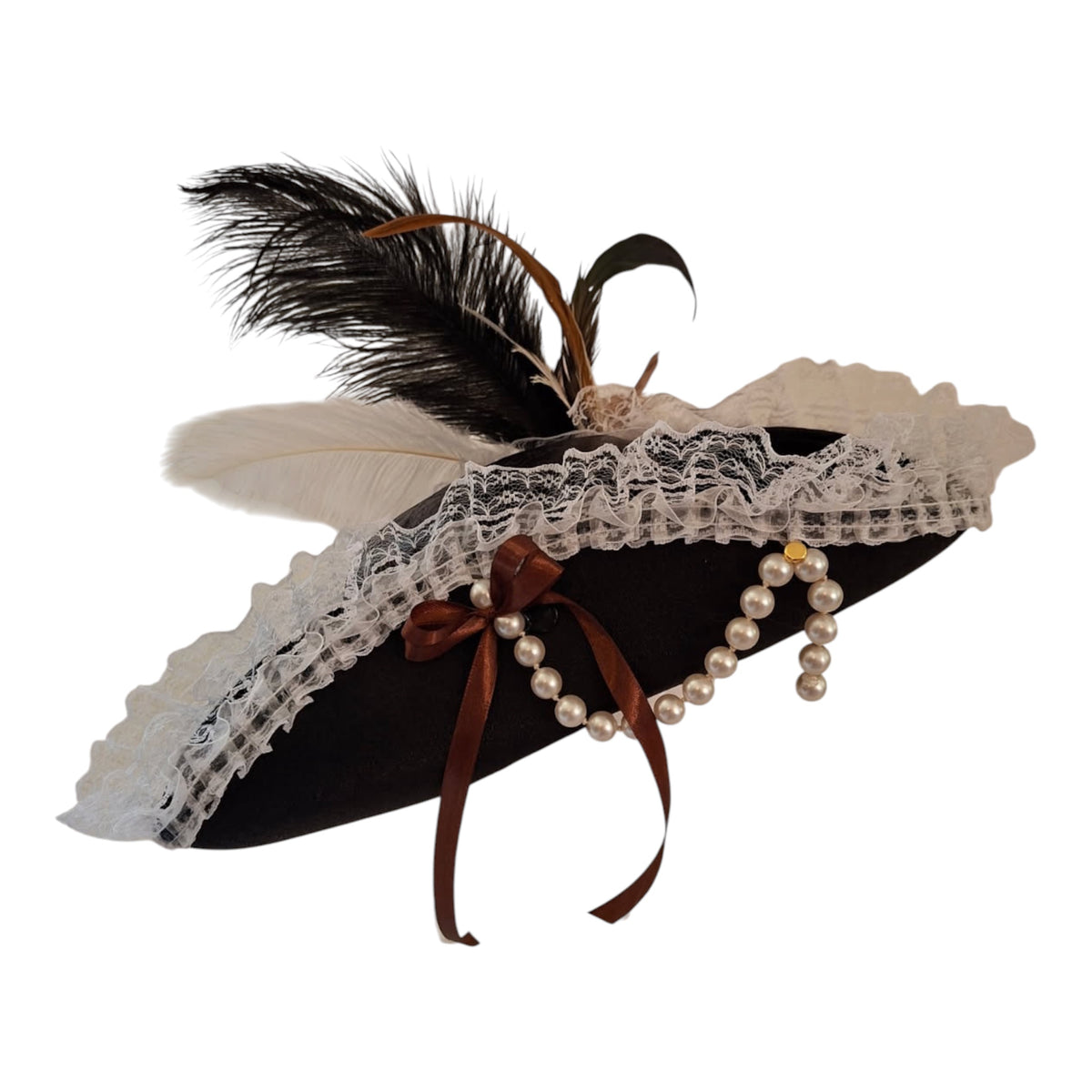 Deluxe Embellished Brown Pirate Hat (C)