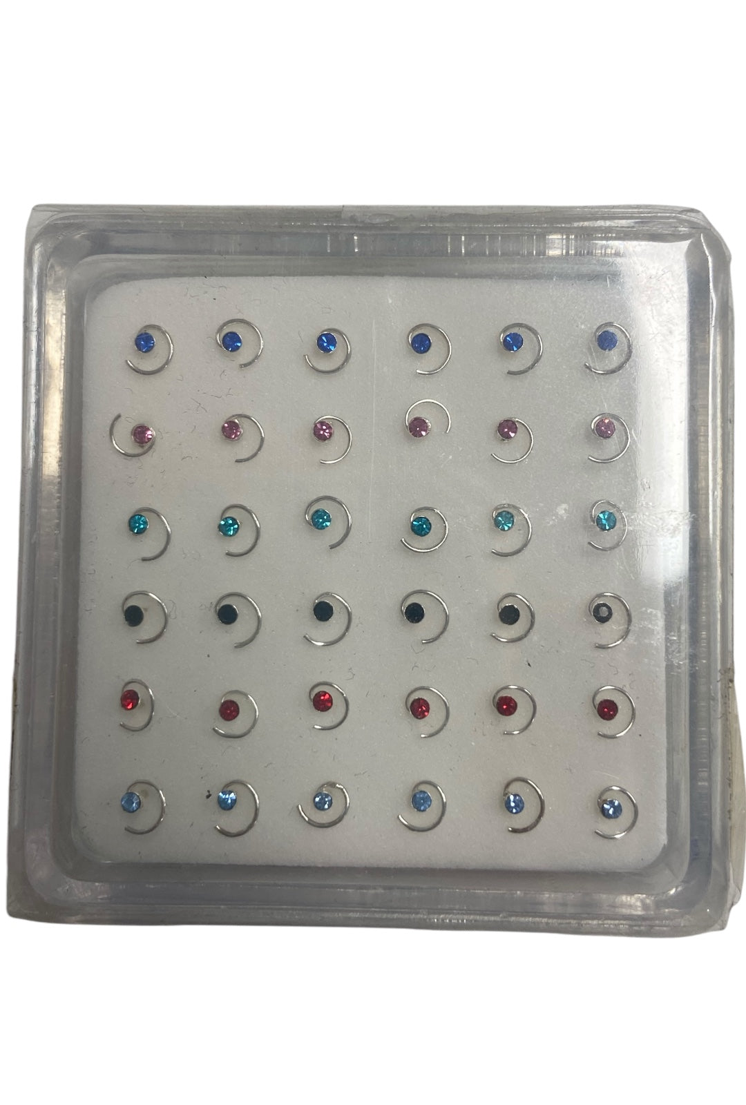 Crystal Swirl Nose Stud Pack