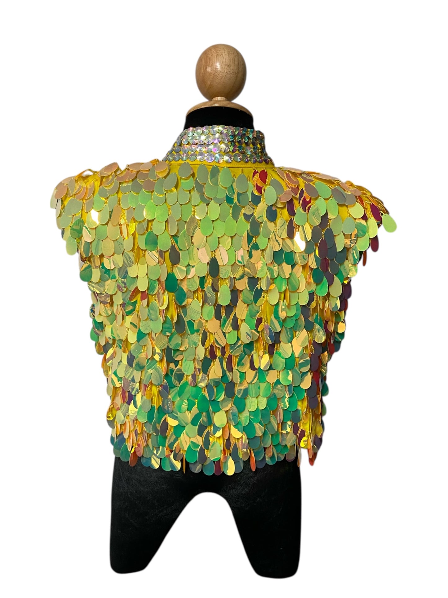 Iridescent Yellow Festival Vest