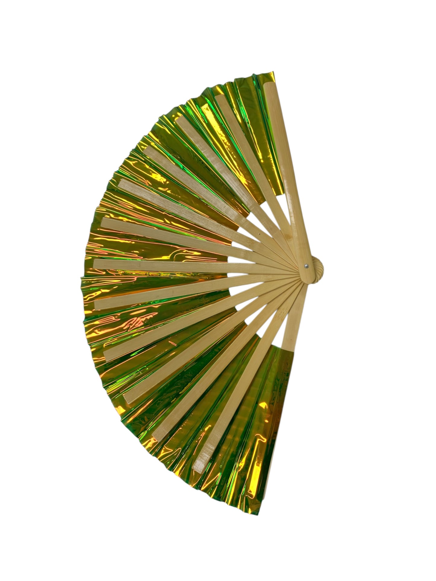 Large Green Hand Fan