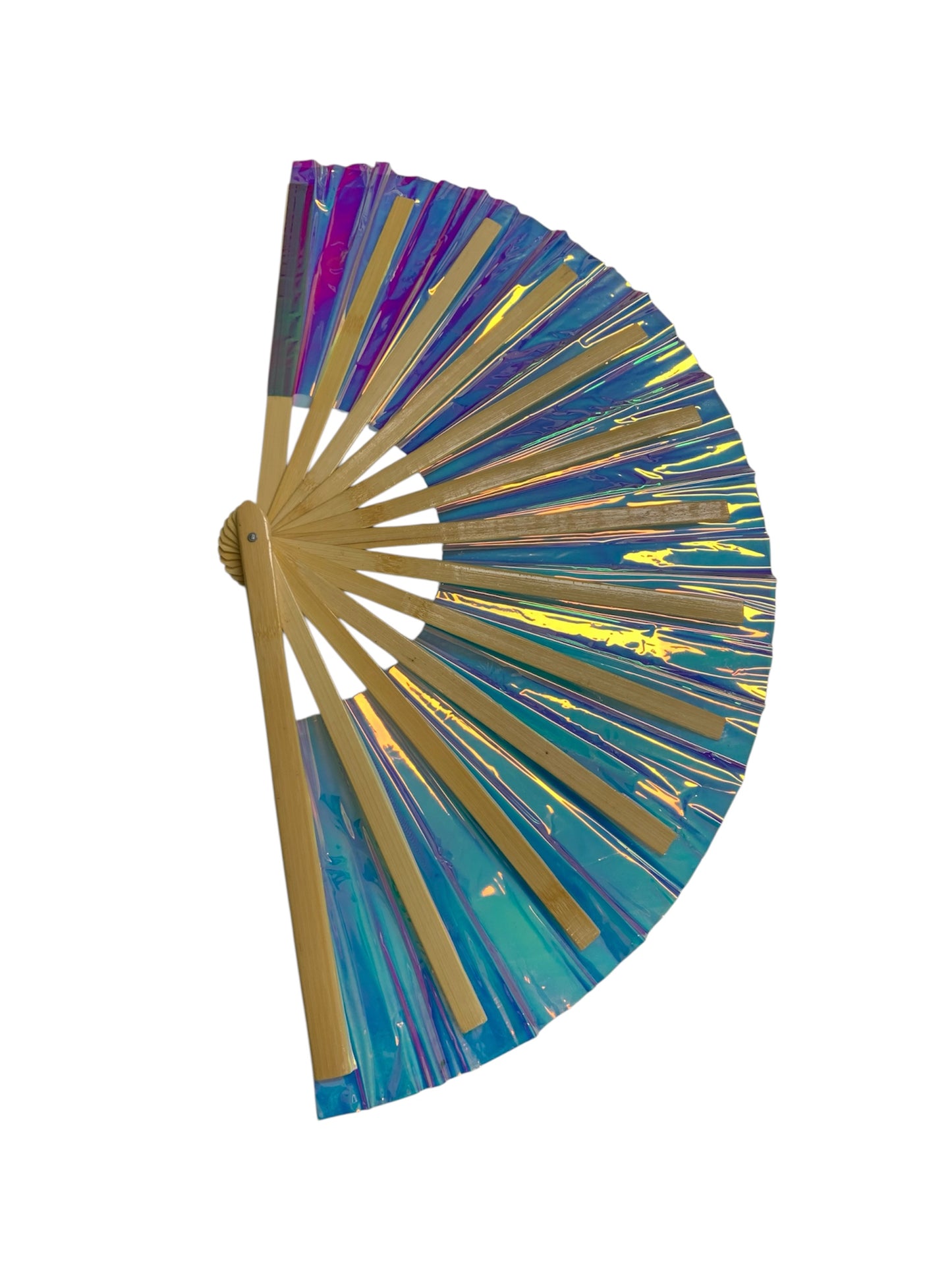 Large Holographic Hand Fan