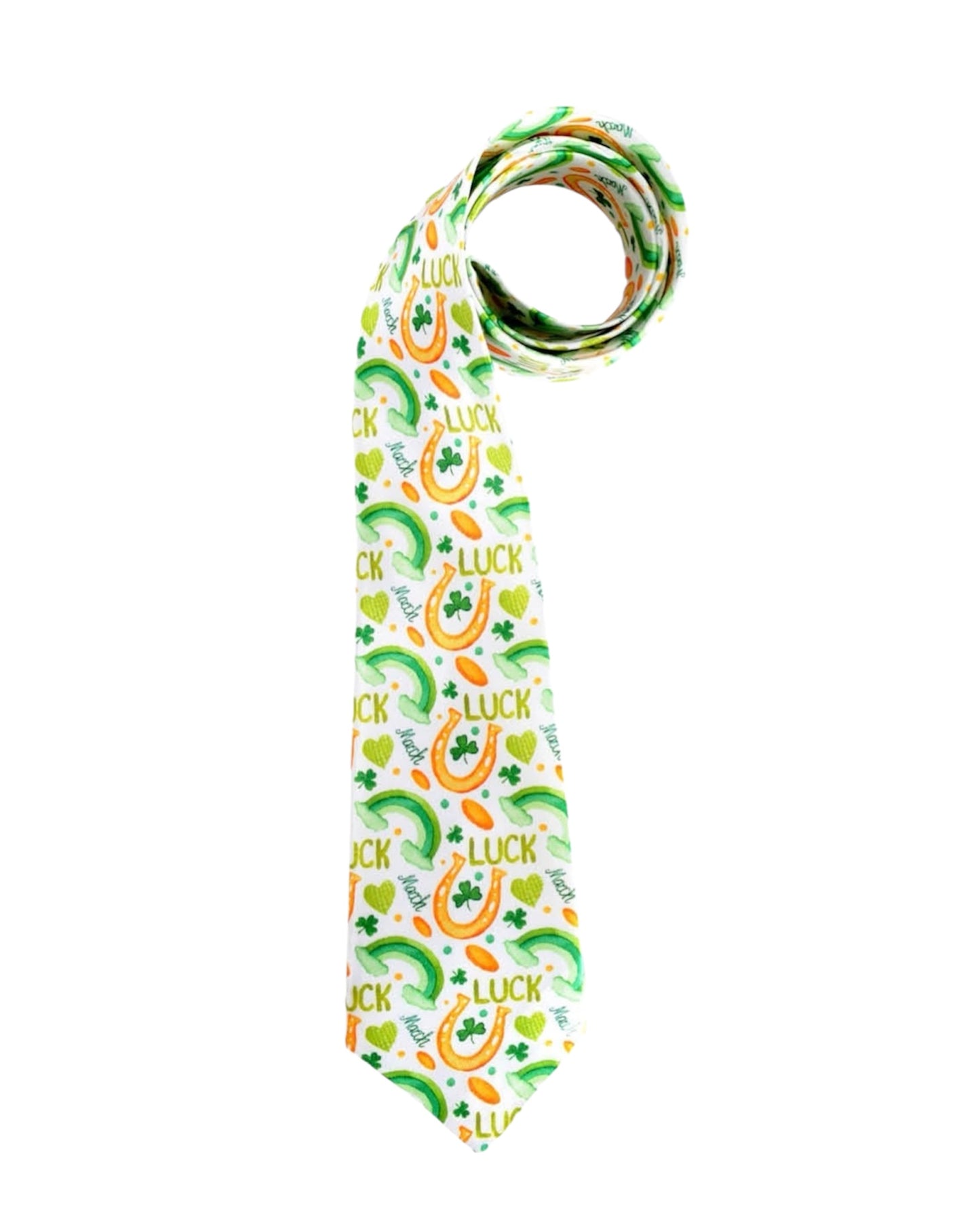 St Patrick's Day Luck of the Irish White Tie