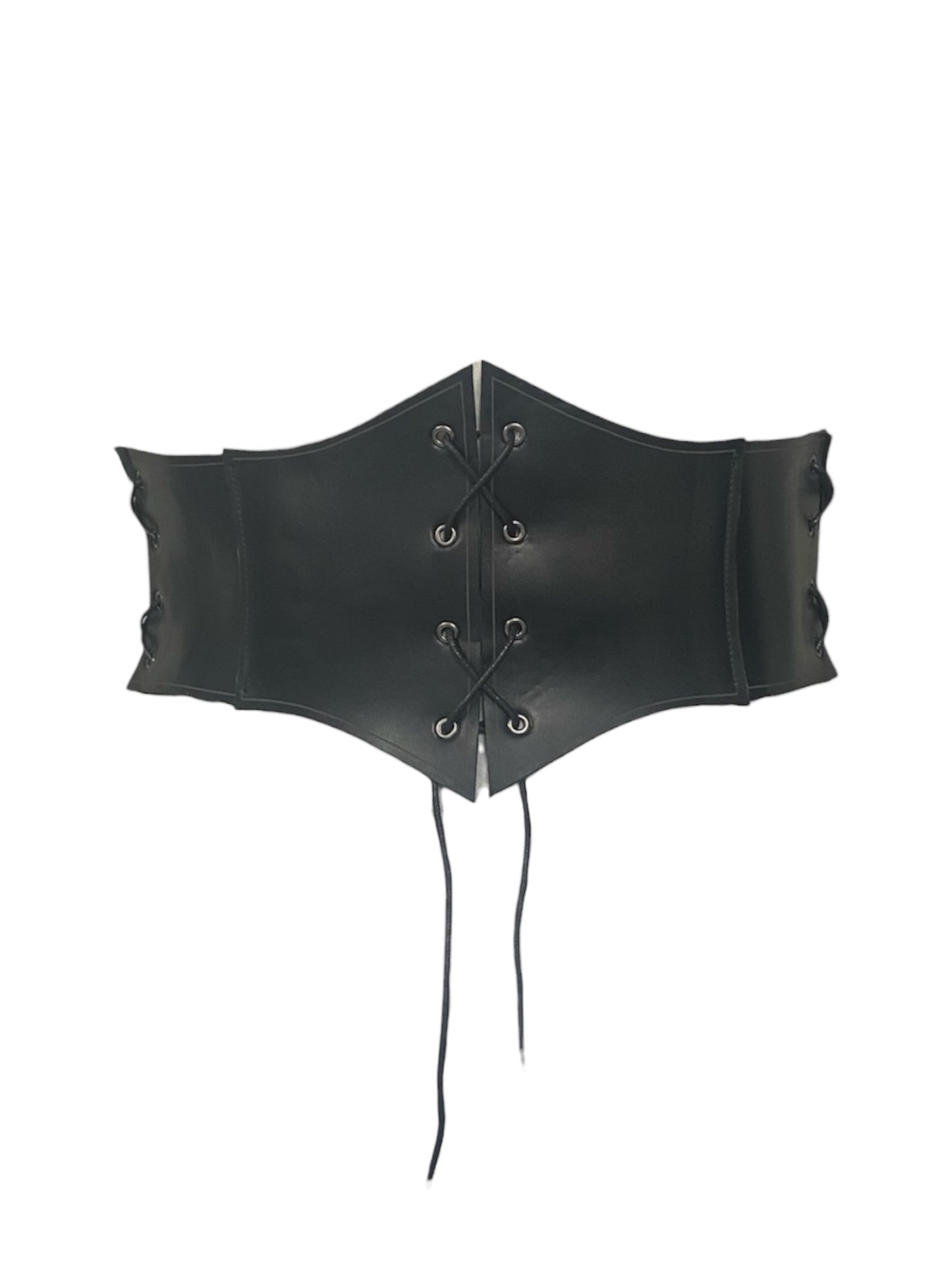 Black Buckled Corset Belt