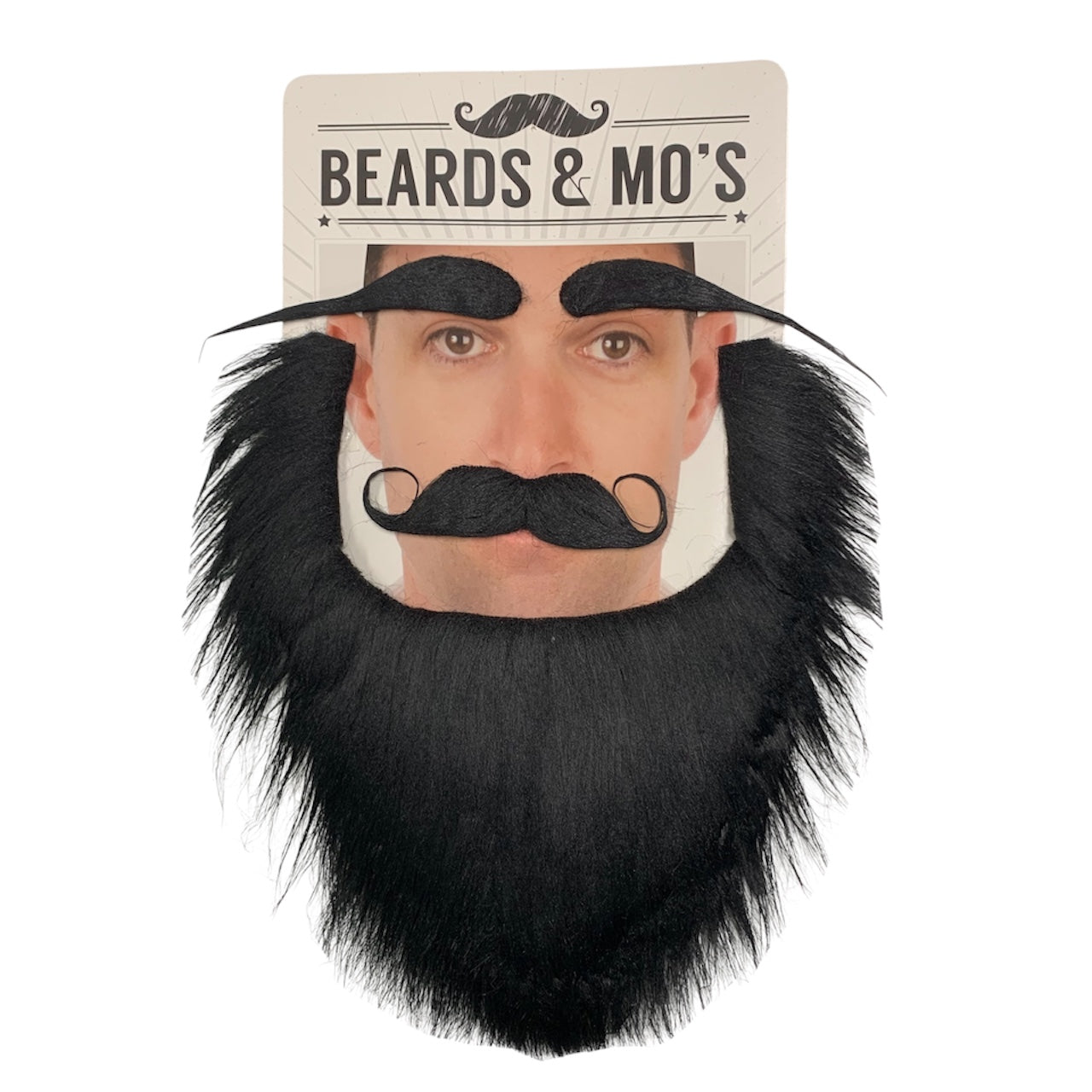 Black Beard Moustache and Eyebrows Set
