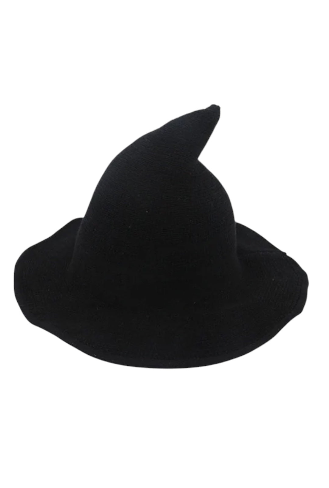 Black Knitted Witch Hat